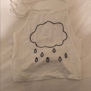 ❤️Brandy Melville Rain Cloud Sachi Halter❤️